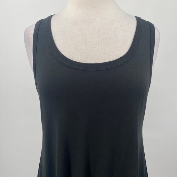 Soft Surroundings Santiago Midi Tank Dress Sleeveless Jersey Knit Black NEW M - Picture 3 of 9